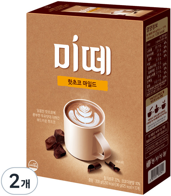 미떼 핫초코 마일드, 30g, 10개입, 2개