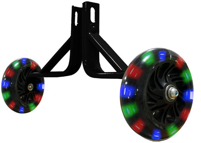 조코 LED 보조바퀴 체인자전거 전용 D타입, 혼합색상, 15cm, 1개