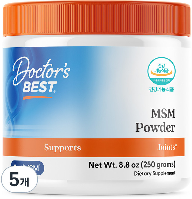 Doctor's BEST MSM粉, 250g, 5罐