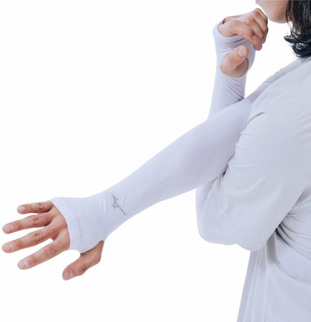 미즈노 더블 립 손등형 쿨토시, 화이트, 2세트