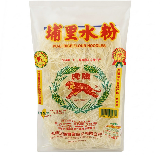 TIGER FOOD 虎牌 埔里水粉 中粗, 400g, 1包