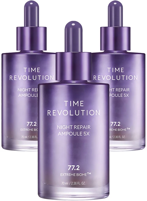 미샤 타임 레볼루션 나이트리페어 앰플 5X, 70ml, 3개 - 쿠팡