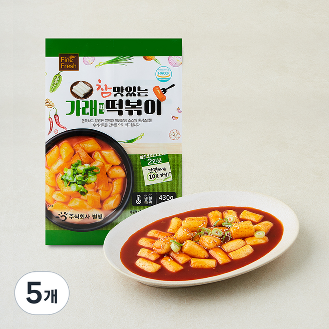 참맛있는 가래떡 떡볶이 2인분, 430g, 5개