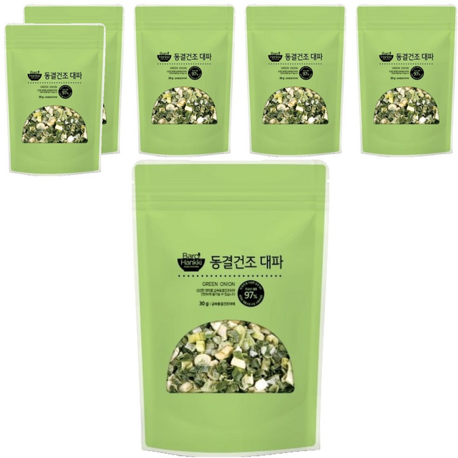 바로한끼 동결건조 대파, 30g, 6개