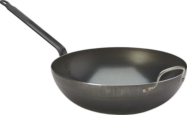 de Buyer 畢耶 輕礦藍鐵系列 中華北京炒鍋 5217.32 2.2kg, 32cm, 1個