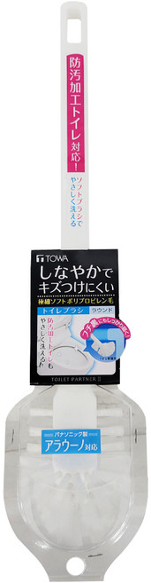 TOWA 東和產業 TPII 植毛半圓馬桶刷 防汙加工, 白色, 1支