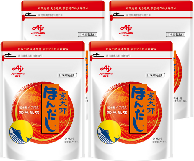 HONDASHI 烹大師 鰹魚風味調味料, 1kg, 4包