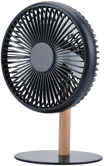 Kinyo 原木質感充電桌扇, UF-7059, 灰色