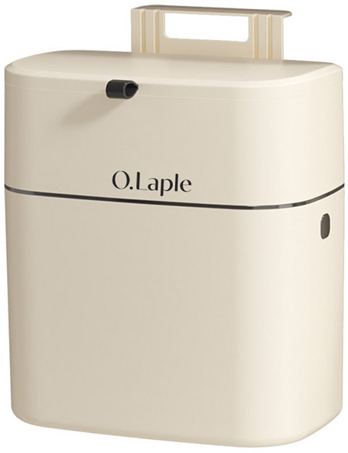 오라플 벽걸이 음식물 쓰레기통 + 강력테이프 세트, 크림