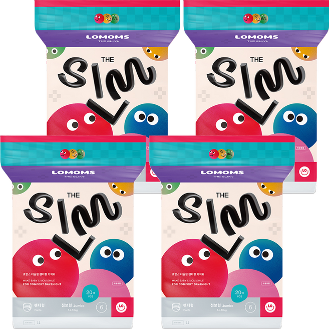 로맘스 더슬림 팬티형 기저귀, 점보형(2XL), 80매