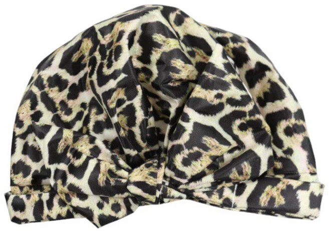 時尚造型防水帽 25 x 20cm, 經典豹紋色, 1個