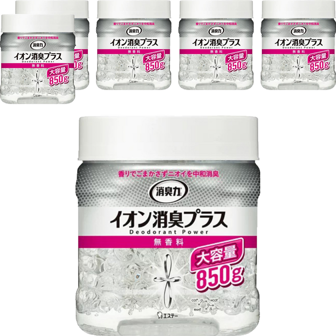 ST 雞仔牌 消臭力 部屋離子機能PLUS消臭力 無香料, 850g, 6罐