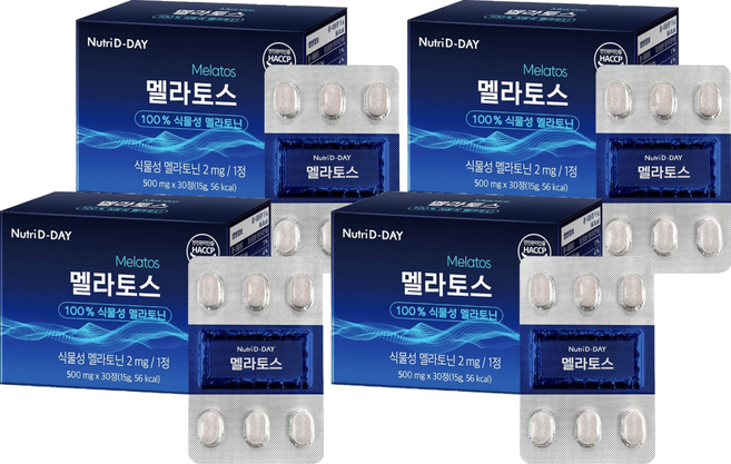 뉴트리디데이 멜라토스, 30정, 4개