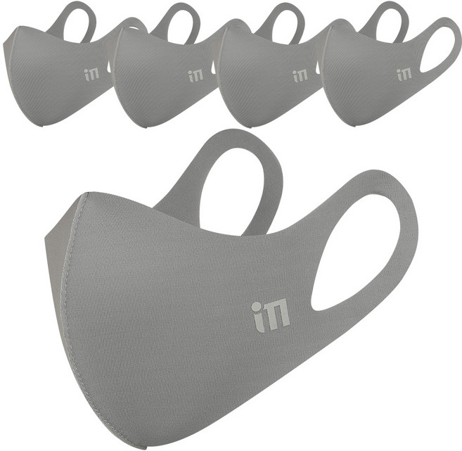 아이엠 쿨 마스크, 그레이, 5개