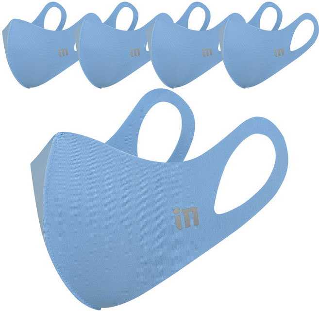 아이엠 쿨 마스크, 스카이블루, 5개