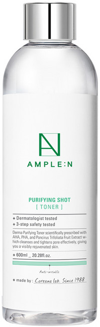 AMPLE N 玻尿酸保濕化妝水, 600毫升, 1個
