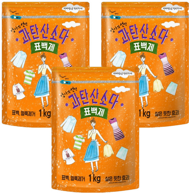 엄마의선택 과탄산소다 표백제, 1kg, 3개