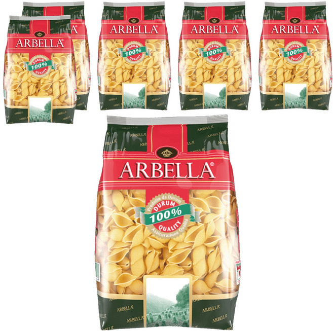 ARBELLA 阿貝拉 貝殼麵, 500g, 6包