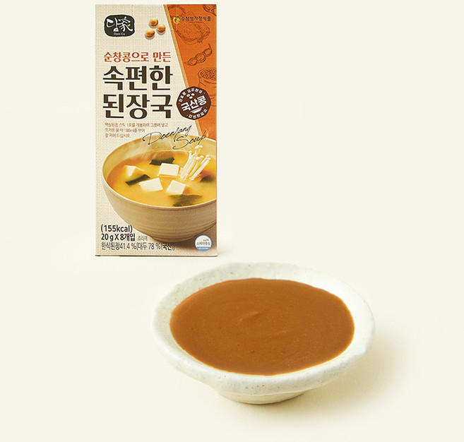 담가 순창콩으로 만든 속편한 된장국 8개입, 160g, 1개