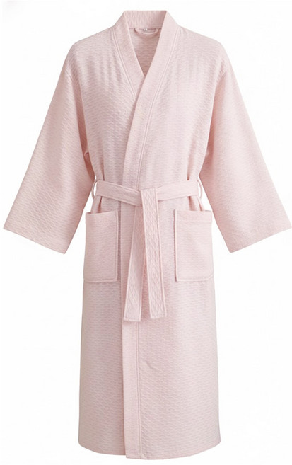 星紅織品 日系紗布低綿絮純棉浴袍, 粉色, 1件