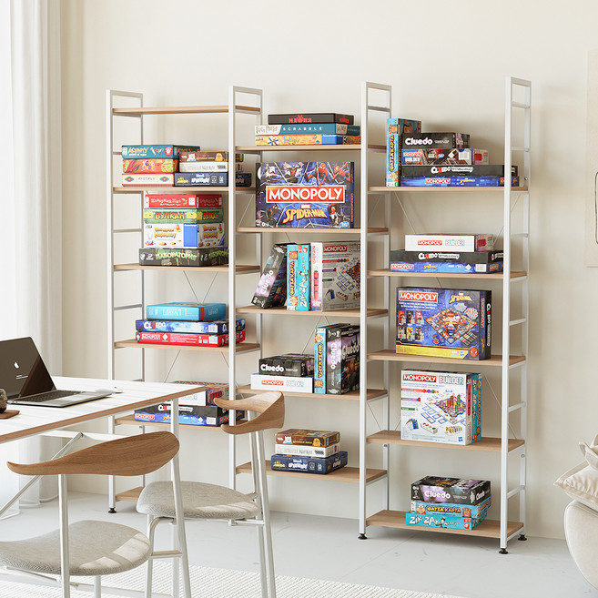 소프시스 위더스 B 확장형 모비선반, 티크화이트, 5단