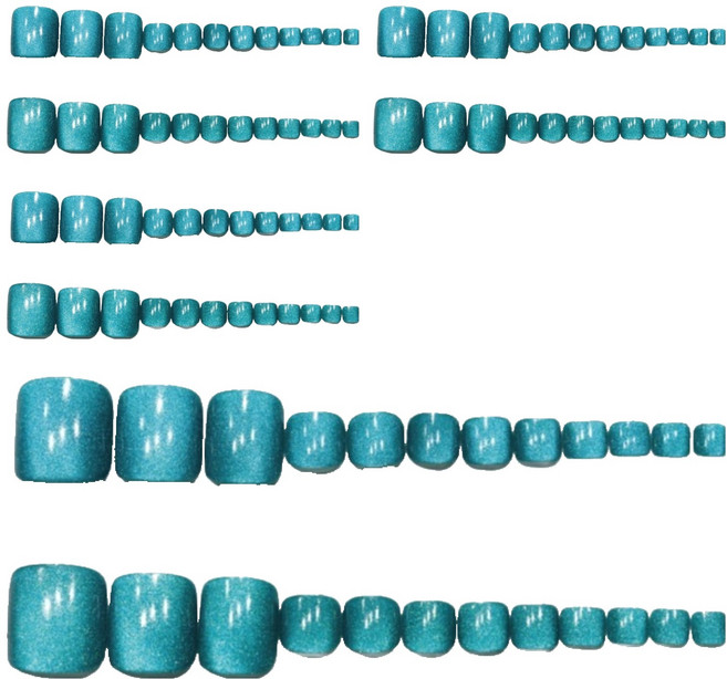 잇템샵 자석 젤 페디큐어 팁, 4개, 04 워터그린