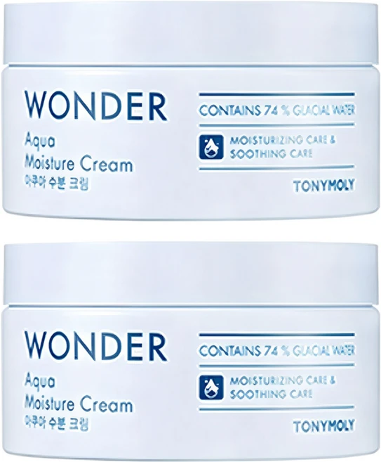 토니모리 원더 아쿠아 수분크림, 300ml, 2개 - 쿠팡