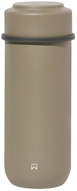 WOKY 沃廚 台灣公司貨 輕量隨行陶瓷保溫瓶 含濾網, 墨綠色, 260ml, 1個