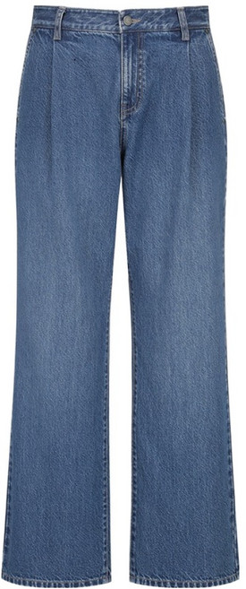 프로젝트엠 남성용 와이드핏 핀턱 데님 팬츠