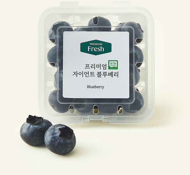프리미엄 유기농 자이언트 블루베리, 100g, 1개