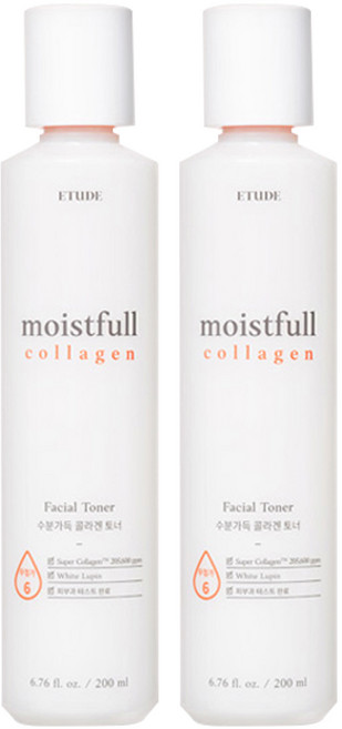 에뛰드 New 수분가득 콜라겐 토너, 2개, 200ml