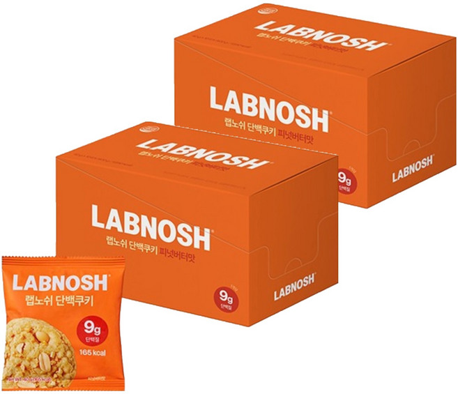 랩노쉬 단백쿠키 피넛버터맛, 40g, 20개