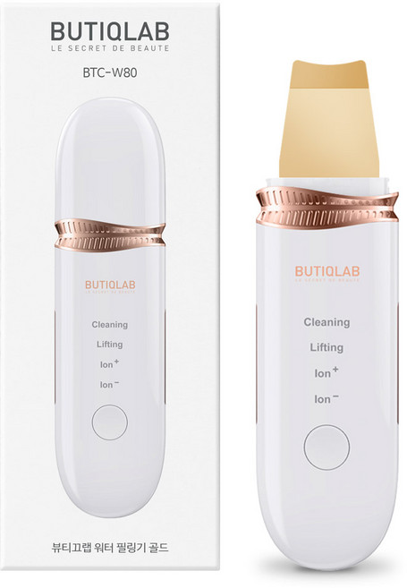 뷰티끄랩 초음파 워터 필링기 24K, BTC-W80, 골드