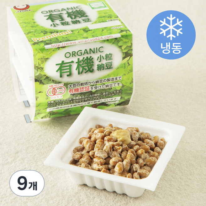 아즈마 유기소립 낫토 (냉동), 40g, 3개입, 3개