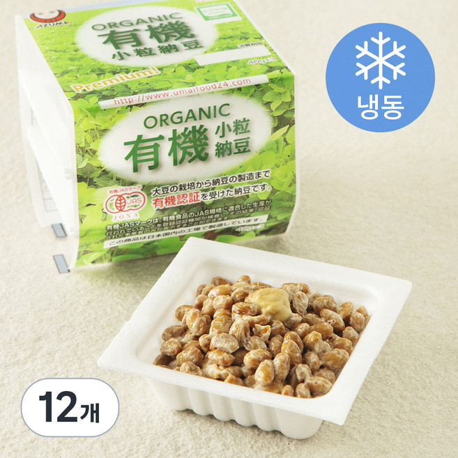 아즈마 유기소립 낫토 (냉동), 40g, 3개입, 4개