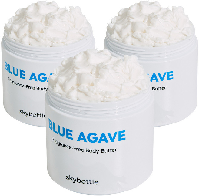 스카이보틀 블루아가베 바디버터 무향, 3개, 290ml