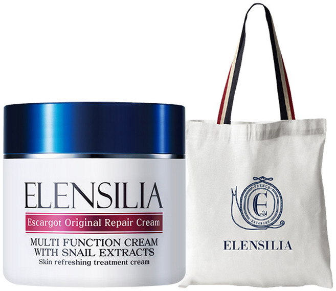 엘렌실라 대용량 오리지날 달팽이 크림 100g + 에코백 세트, 1개