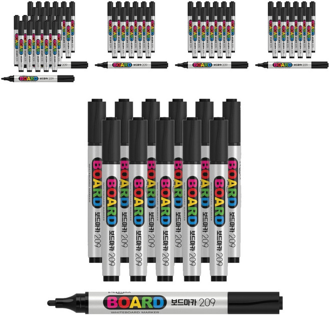 펜맥스 보드마카 209, 흑색, 72개