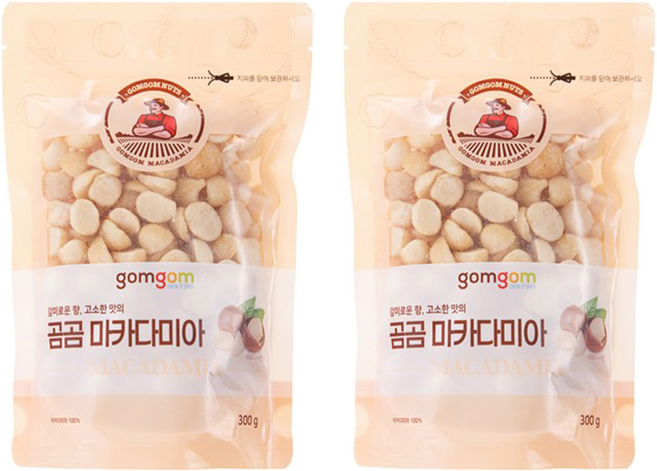 gomgom 夏威夷豆, 300g, 2包