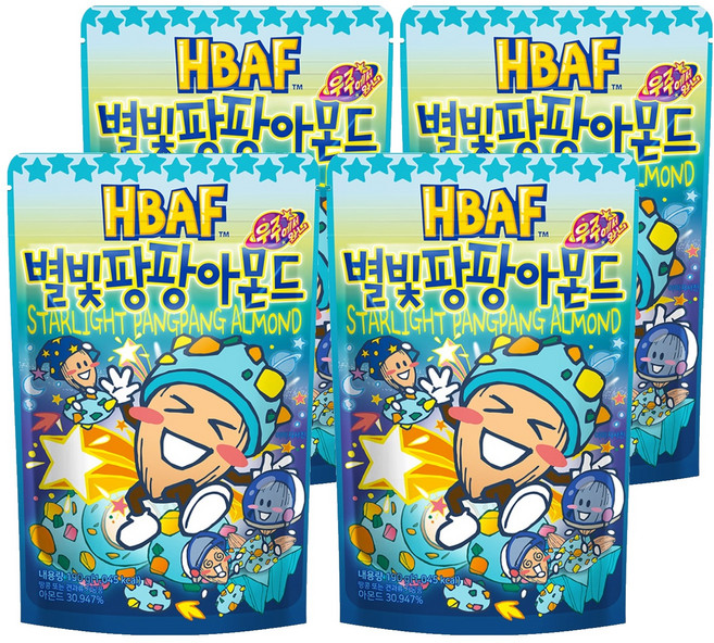 바프 별빛팡팡 아몬드, 190g, 4개