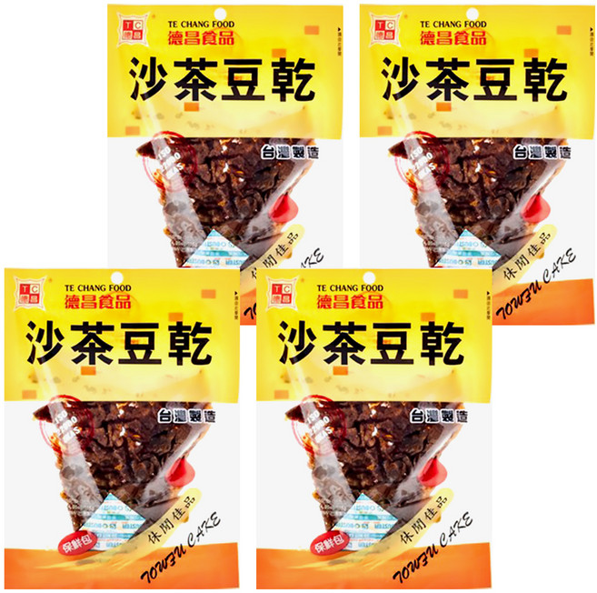 德昌 沙茶珍味豆乾, 115g, 4包