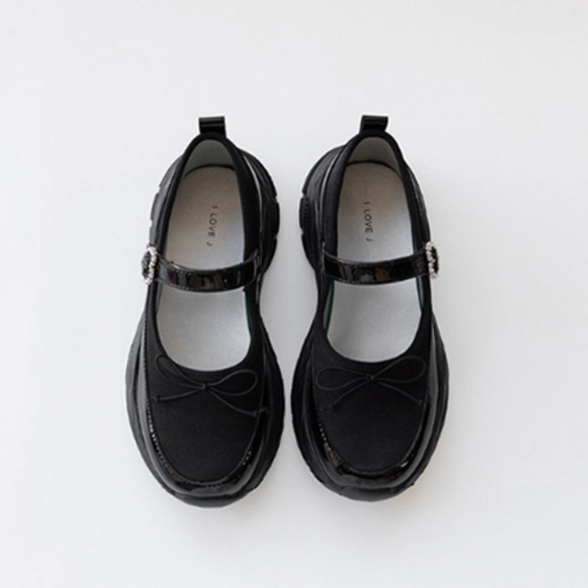 아이러브제이 여아용 HJ 벨티드 리본 새틴 운동화