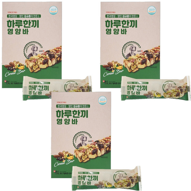 김규흔한과 한과 명장 김규흔이 만든 하루 한끼 영양바 5p, 125g, 3개