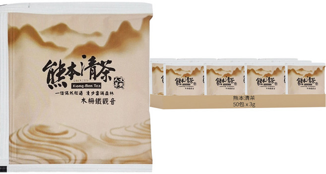 熊本清茶 日月潭紅茶台茶18號 立體茶包, 3g, 50包, 1盒
