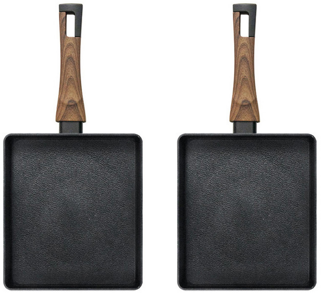 실바트 인덕션 까리노 IH 계란말이팬 블랙, 24cm, 2개