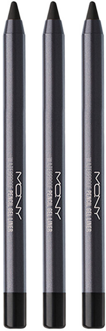 맥퀸뉴욕 워터프루프 펜슬 젤라이너 1.7g, 1호 스모키 로스팅 라떼, 3개