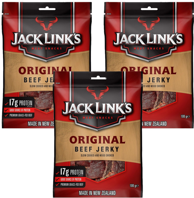 잭링크스 비프 져키 오리지널 육포, 100g, 3개