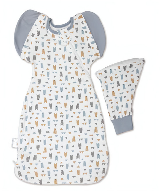 OhBabyLying 夏季輕薄款 可換袖成長包巾