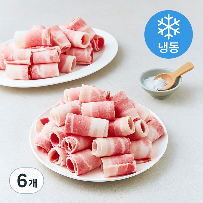 대패 삼겹살 구이용 (냉동), 6개, 700g