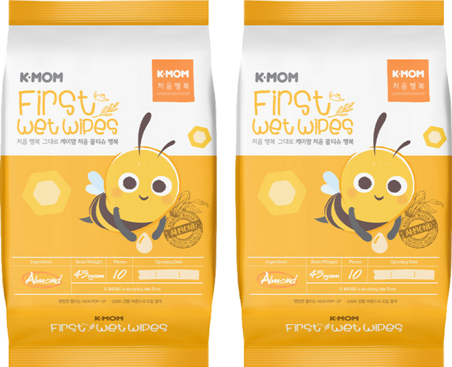 케이맘 처음물티슈 휴대용, 45g, 10매, 120개